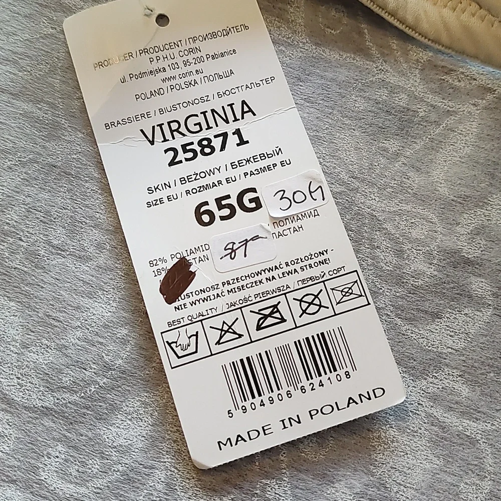 Corin Virginia Bra 65G Beige New - Picture 4 of 10